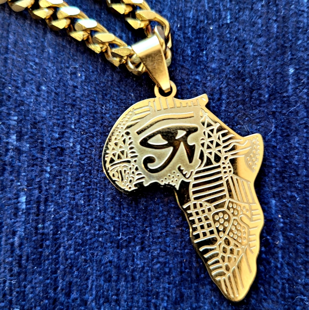 African map Necklace